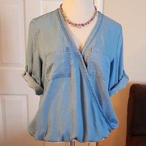 New York & Company denim style shirt XL